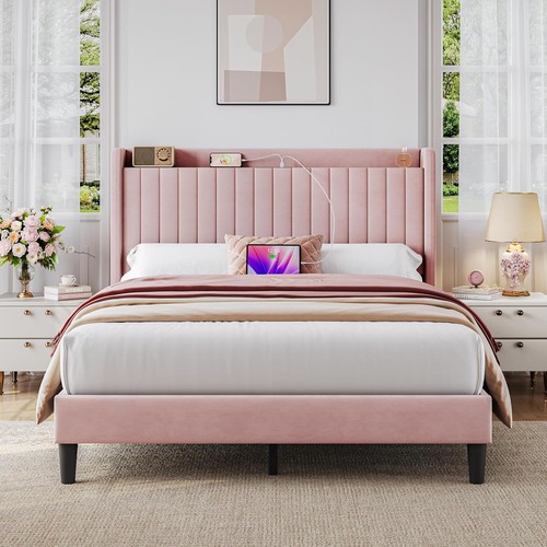 Queen bed frame - bed, with