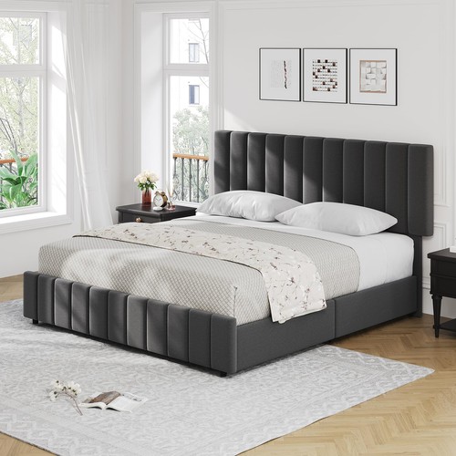 King upholstered platform - king,