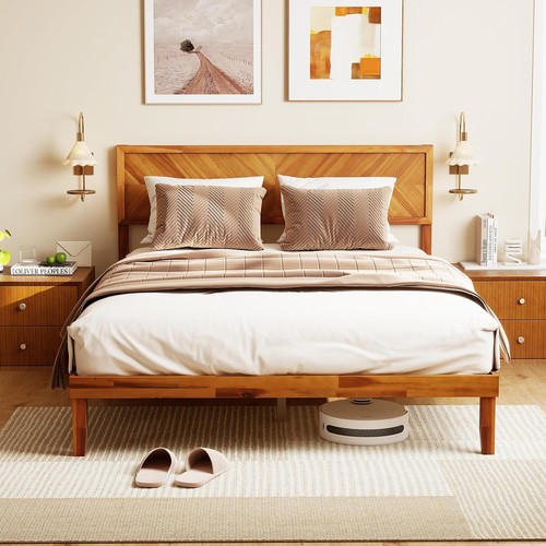 Queen size wood bed frame - queen,