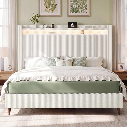 Queen size bed frame with - queen,