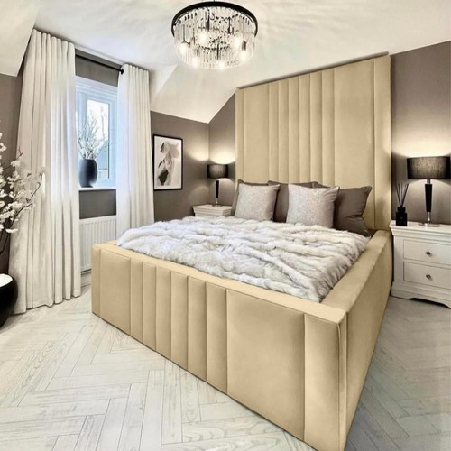Luxury high headboard - luxury, velvet