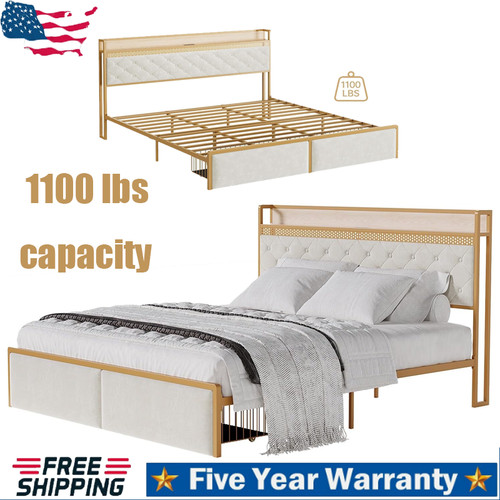 Super king metal bed - king, frame
