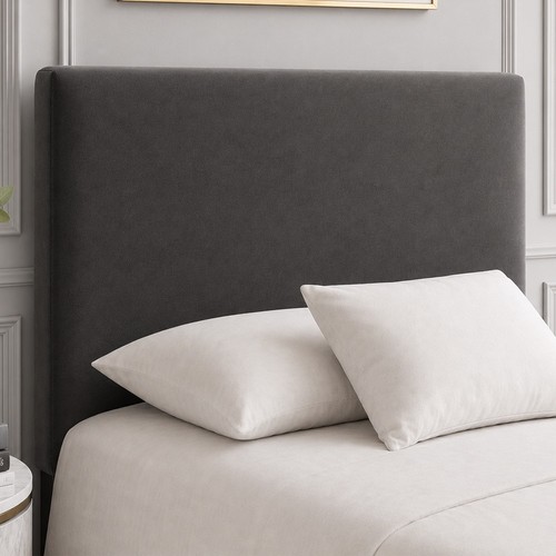 Plain headboard padded plush - plain,
