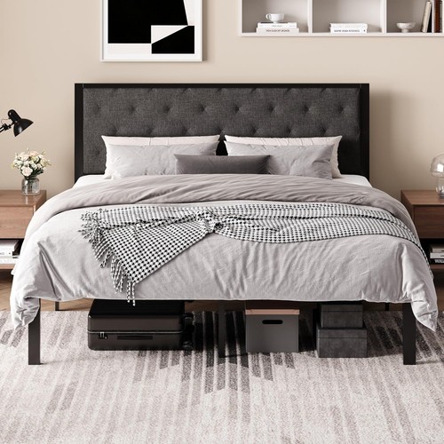 King size metal bed - size,