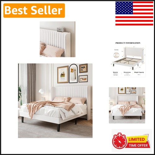 Velvet bed frame with - 47'',
