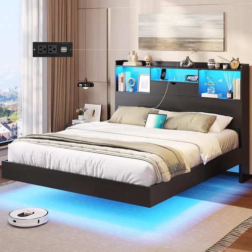 Queen floating bed frame - queen,