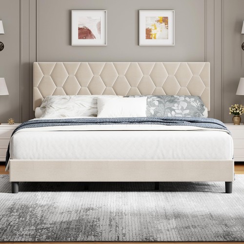 King size modern - platform, bed