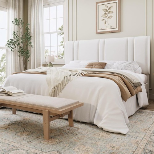 King size velvet bed - size, frame