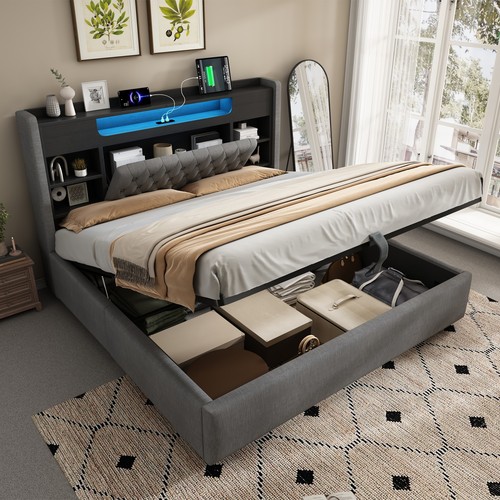 Super king upholstered ottoman - upholstered,