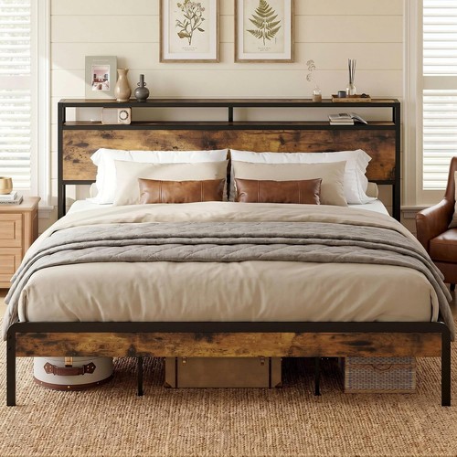 King size bed - king, platform