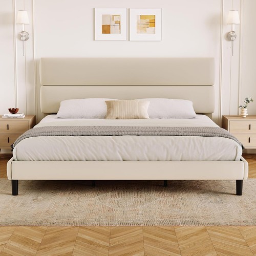 King size platform bed frame - platform,