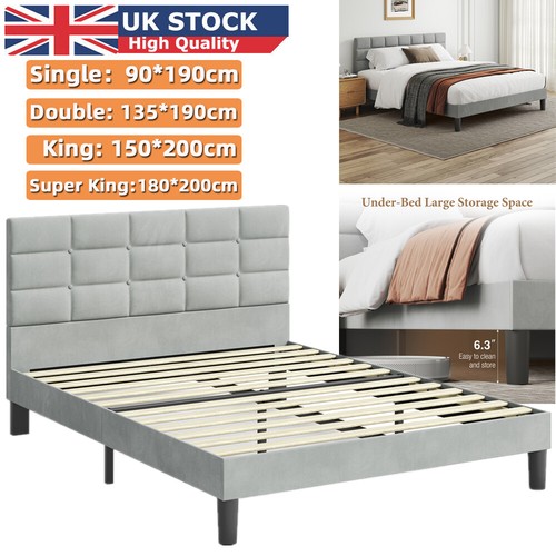 Bed frame square tufted - bed,