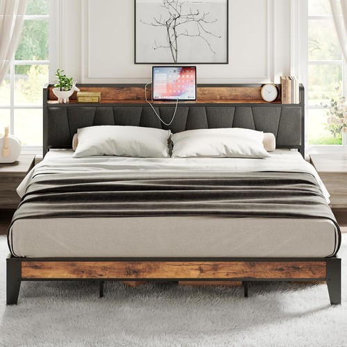 King size bed frame storage - size,