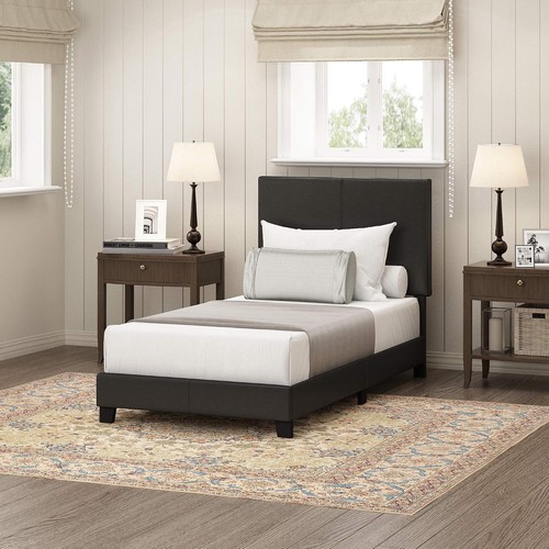 Pessac twin bed - frame, black