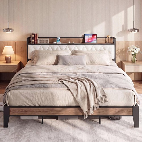 King size bed - size, with