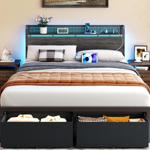 Queen bed frame - frame, with