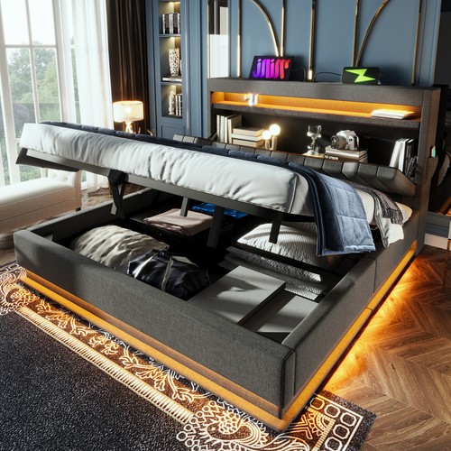 Ottoman storage bed frame 6ft - storage,