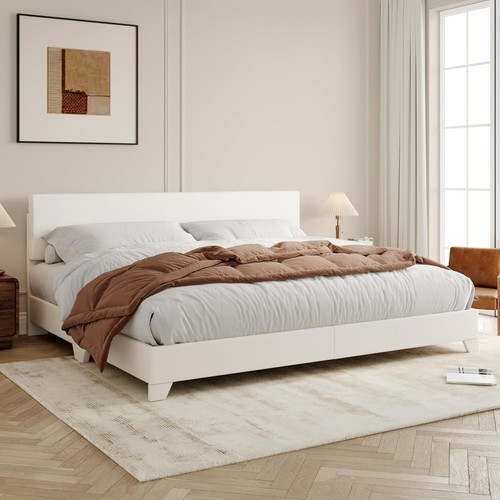 King size upholstered bed - size,