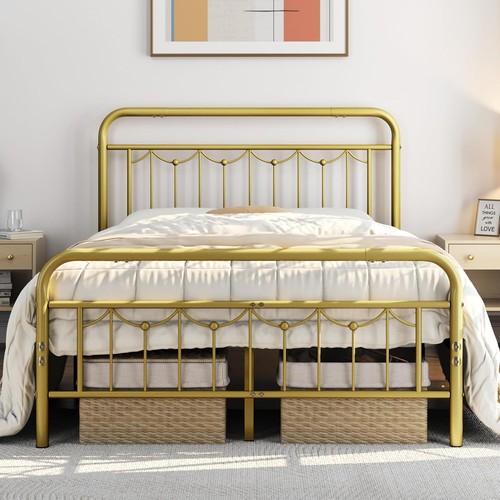 Full metal bed frame - bed, with