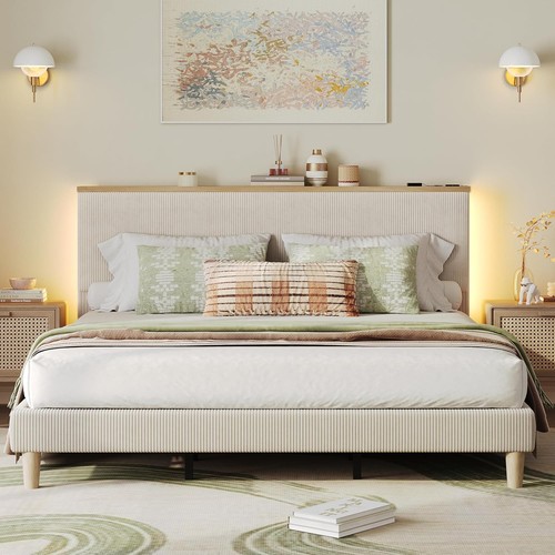 King bed frame with storage - frame,