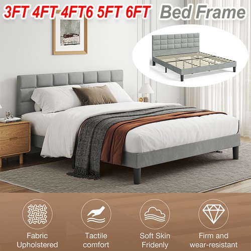 Morden bed frame - frame, velvet