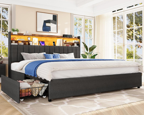 Teenfon king size bed - bed, frame