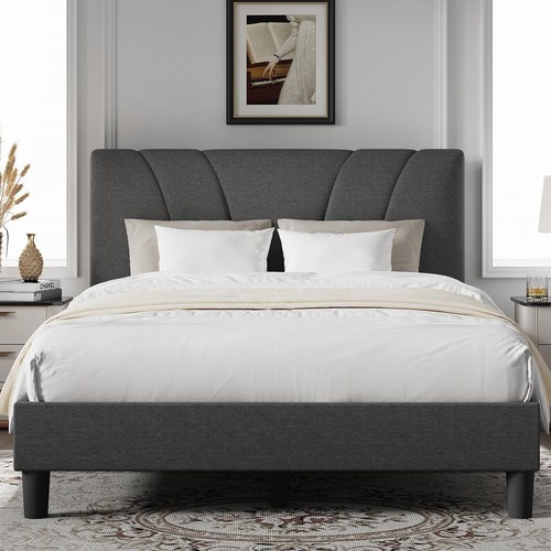 King bed frame and headboard - bed,