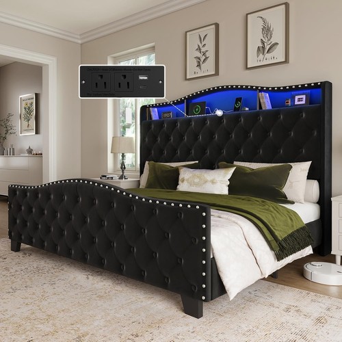 King size bed - king, and