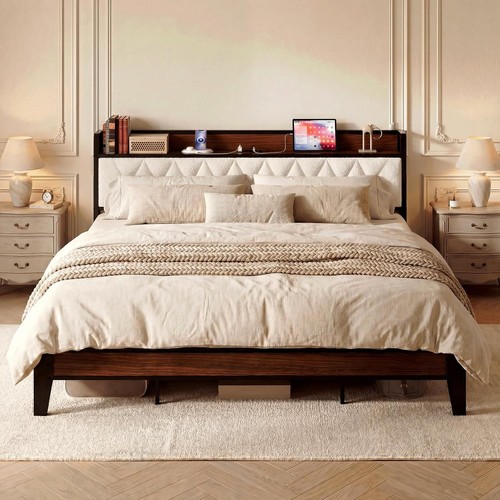 California king bed frame with - bed,