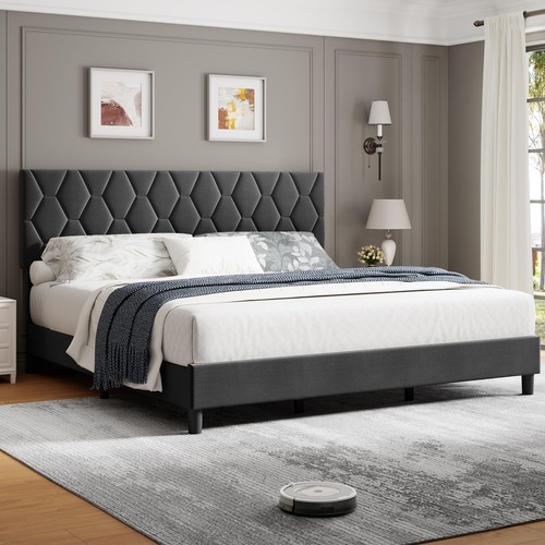 King size bed frame with - king,